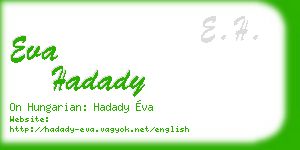 eva hadady business card